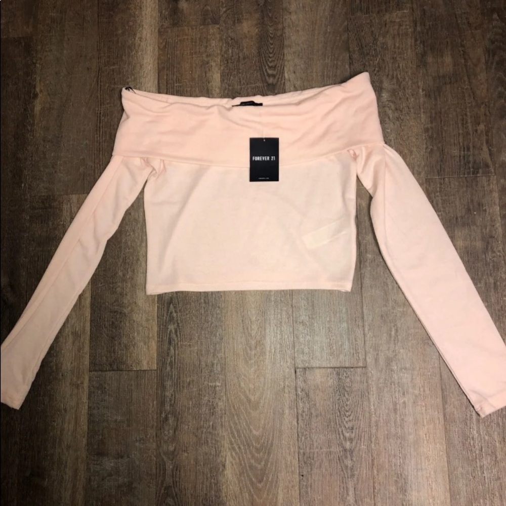Brand New Off The Shoulder Cropped Shirt